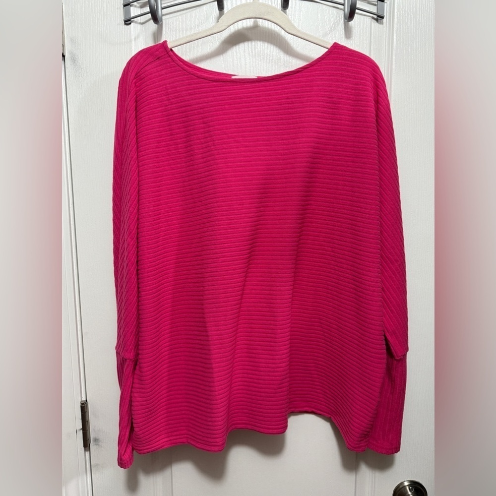 Caslon soft knit Top women’s XL electric dolman sleeve NWT pullover‎ boat neck
